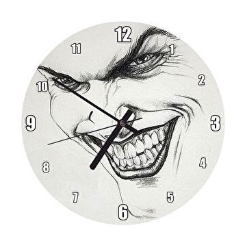 Cakasaat Joker Karakalem Çalışması Görseli Duvar Saati