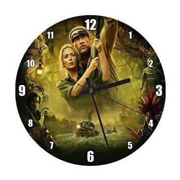 Cakasaat Jumanji Emily Blunt Dwayne Johnson Duvar Saati