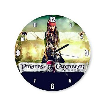 Cakasaat Karayip Korsanları Jack Sparrow Film Duvar Saati