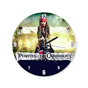 Cakasaat Karayip Korsanları Jack Sparrow Film Duvar Saati