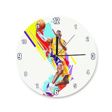 Cakasaat Kobe Bryant Baskette Duvar Saati