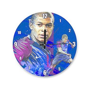 Cakasaat Kylian Mbappe Çizim Duvar Saati