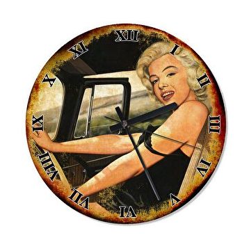 Cakasaat Marilyn Monroe Direksiyonda Sessiz Duvar Saati