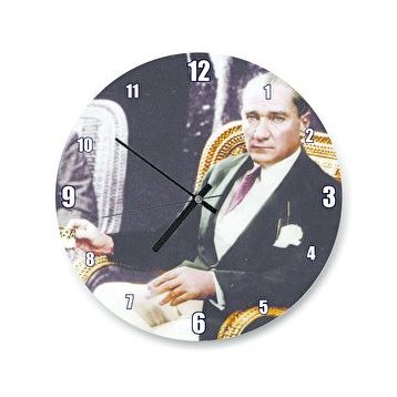 Cakasaat Mustafa Kemal Atatürk Kahve İçerken Duvar Saati