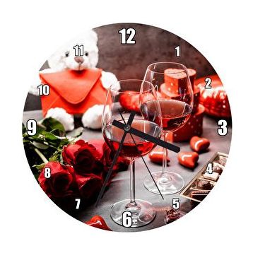 Cakasaat Romantik Buluşma Gecesi Görseli Duvar Saati