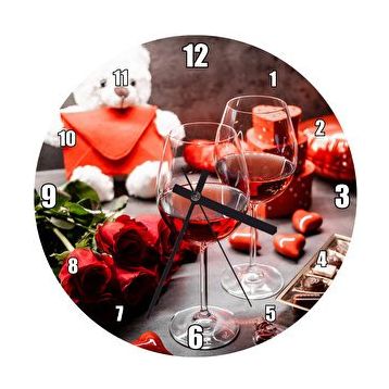 Cakasaat Romantik Buluşma Gecesi Görseli Duvar Saati