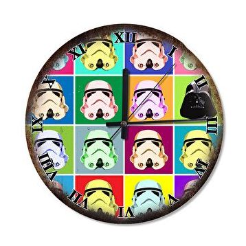 Cakasaat Sanat Star Wars Pop Akarlı Duvar Saati