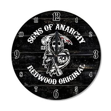 Cakasaat Sons Of Anarchy Akarlı Duvar Saati
