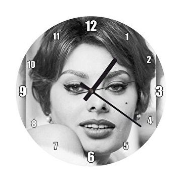 Cakasaat Sophia Loren Çekici Duvar Saati