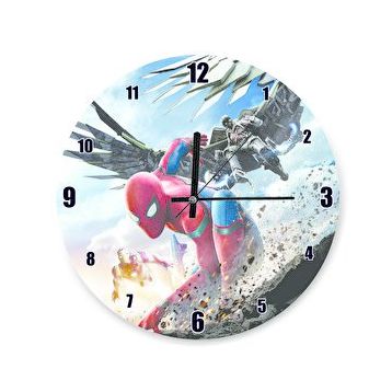 Cakasaat Spider Man Eve Dönüş Sahneler Duvar Saati