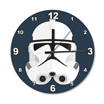Cakasaat Star Wars Klon Asker Ahşap Duvar Saati
