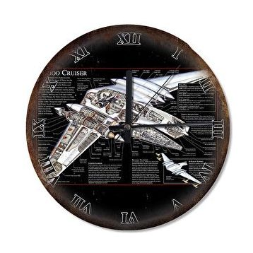Cakasaat Star Wars Naboo Cruiser Savaş Gemisi Dekoratif Duvar Saati