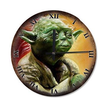 Cakasaat Star Wars Usta Yoda Portrait Desenli Duvar Saati