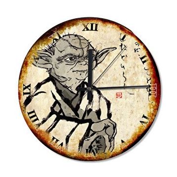 Cakasaat Star Wars Yoda D'kana Dekoratif Duvar Saati