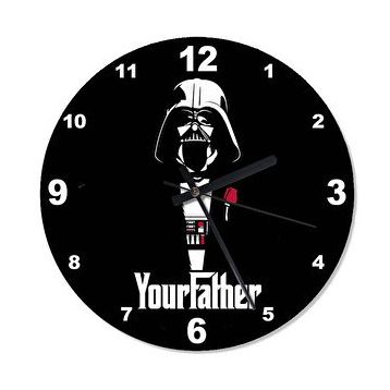 Cakasaat Starwars Your Father Tasarım Duvar Saati