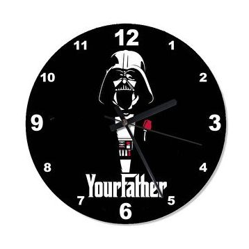 Cakasaat Starwars Your Father Tasarım Duvar Saati