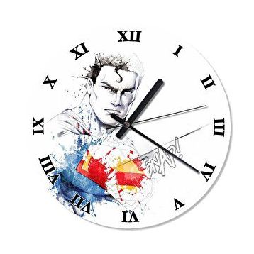 Cakasaat Süper Man Analog Duvar Saati