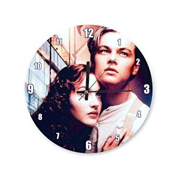 Cakasaat Titanic Leonardo Di Caprio ve Kate Winslett Duvar Saati