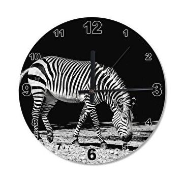 Cakasaat Zebra Ahşap Duvar Saati