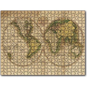 Cakatablo Dünya Haritası Görseli 1000 Parça Puzzle