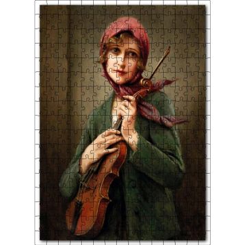 Cakatablo François Martin Kavel Fransa 1861 1931 Catherine La Rose Çalışması 255 Parça Puzzle Yapboz