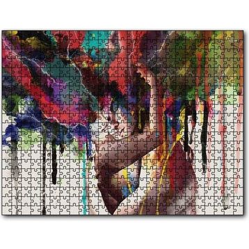 Cakatablo Romantik Çift Suluboya Efektli 1000 Parça Puzzle