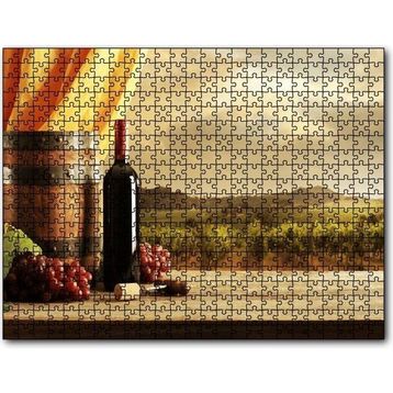 Cakatablo Şarap Üzüm Bağı Görseli 120 Parça Puzzle