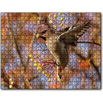 Cakatablo Sarı Meyveli Ağaç ve Sevimli Kuş 1000 Parça Puzzle
