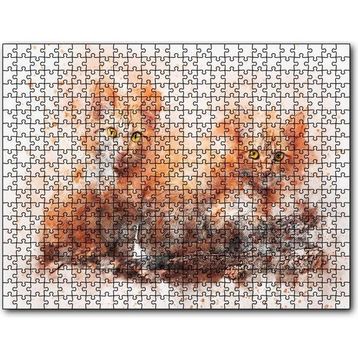 Cakatablo Suluboya Efekt Yavru Kediler 120 Parça Puzzle