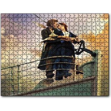 Cakatablo Titanic Rose ve Jack Güvertede 1000 Parça Puzzle