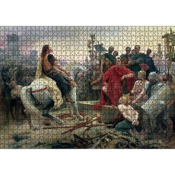 Cakatablo Vercingetorix Jül Sezar'a Meydan Okuyor 1000 Parça Puzzle