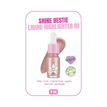 Callista 01 Glam Pixie Shine Bestie Highlighter Likit Aydınlatıcı