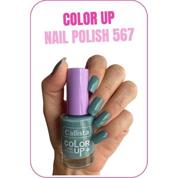Callista Color Up Nail Polish 567 Mid Teal - Gri Oje