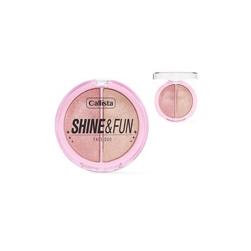 Callista Shine Fun Face Duo 130 Shine Squad Allık ve Aydınlatıcı Paleti