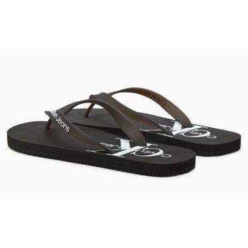 Calvin Klein Beach Monogram Siyah Erkek Terlik