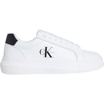 Calvin Klein Chunky Cupsole Mono Lth Beyaz Kadın Spor Ayakkabı