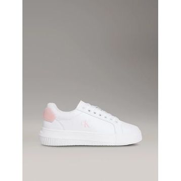 Calvin Klein Chunky Cupsole RU Patch LTH WN Beyaz Kadın Sneaker