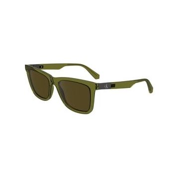 Calvin Klein CKJ 24601S 309 54 Dikdörtgen Yeşil Şeffaf Unisex Güneş Gözlüğü