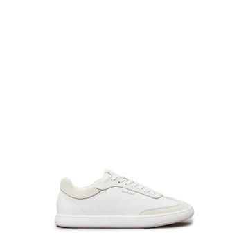 Calvin Klein Cupsole Lace Up LTH Sue Beyaz Kadın Klasik Sneaker
