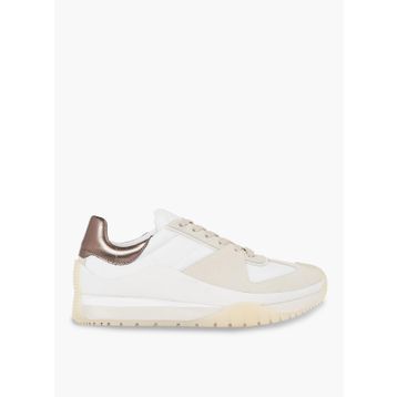 Calvin Klein HW0HW01879YBR Beyaz Bronz Kadın Deri Sneaker