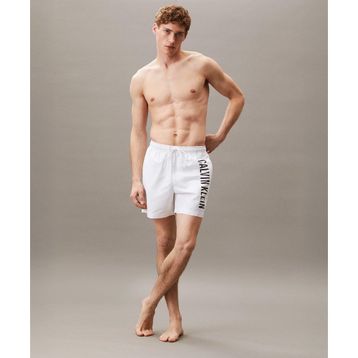 Calvin Klein KM0KM01092-YCD Beyaz Medium Drawstring Erkek Mayo