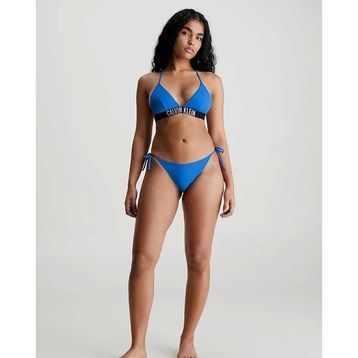 Calvin Klein KW0KW01982 Mavi String Side Tie Bikini Altı