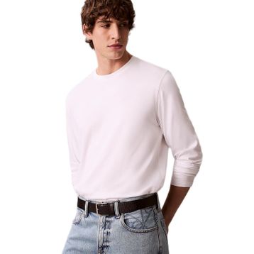 Calvin Klein LV04LD227G Ls Supima Interlock Solide Erkek Tişört