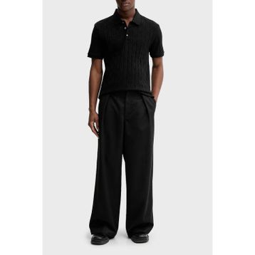 Calvin Klein LV04LE203g Ss Dbl Mercerized Emblem Jacquar Erkek Polo Tişört