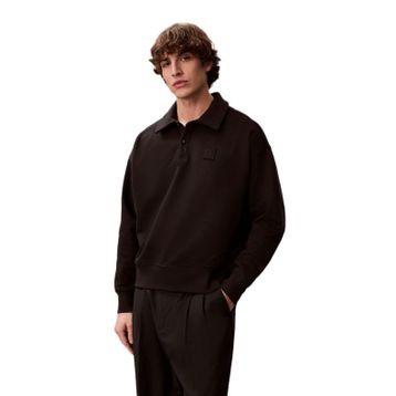 Calvin Klein LV14LE202G Ls Hvy Weight Terry Ck Emblem Erkek Polo Tişört