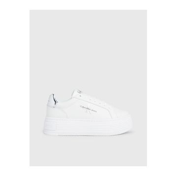 Calvin Klein YW0YW01457 01V Beyaz Gümüş Kadın Spor Ayakkabı