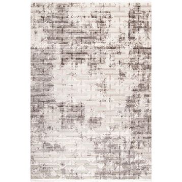 Çam Halı Eliza 4321 Gri Enti Halı Modern Desenli Makine Halısı