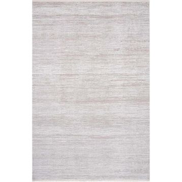 Çam Halı Enoks 6110 Krem 100x300 cm Romans Halı Modern Desenli Makine Halısı