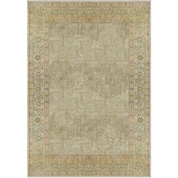 Çam Halı Gloria TD115 Su Yeşili Klasik Desen Dokuma Saçaklı Kilim