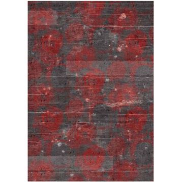 Çam Halı Gloria TD186 Kırmızı Modern Desen Dokuma Saçaklı Kilim